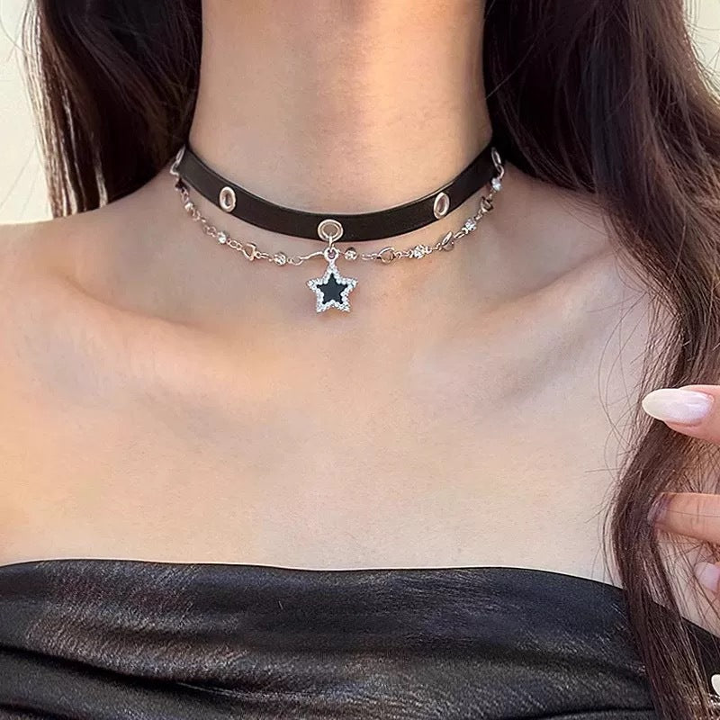 Damen Choker mit elegantem Sternanhänger Shop Nory