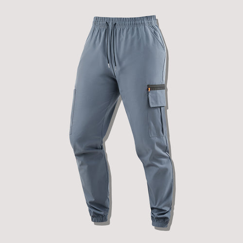 Herren Funktionale Cargo-Jogginghose mit Reißverschlusstasche und elastischem Bund Shop Nory