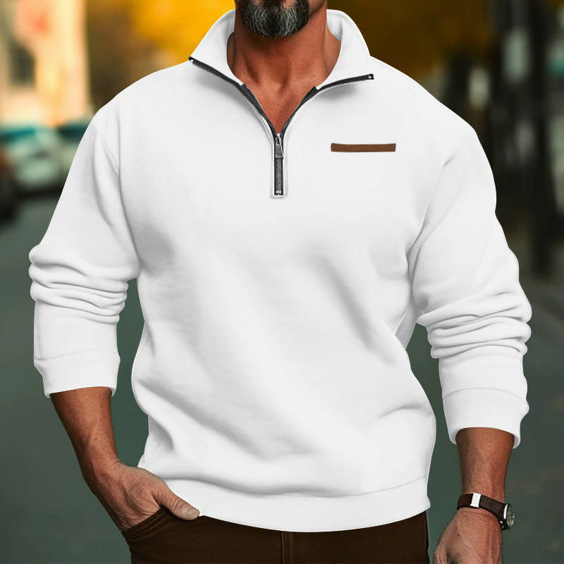Herren Fleece Sweatshirt mit Reißverschluss