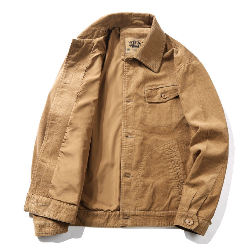 Herren Baumwoll-Cordjacke im Worker-Blouson mit leichtem Innenfutter Shop Nory