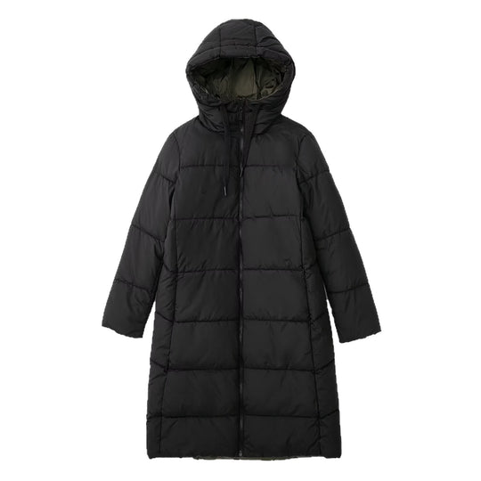 Damen langer gesteppter Winterparka mit Kapuze Shop Nory