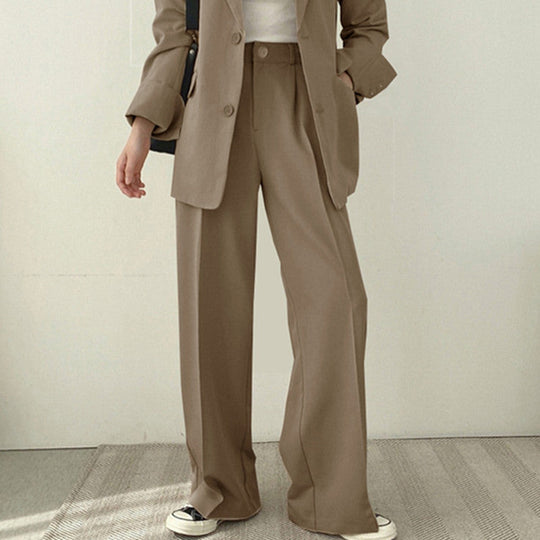 Damen elegantes Blazer-Set mit weitem Schnitt