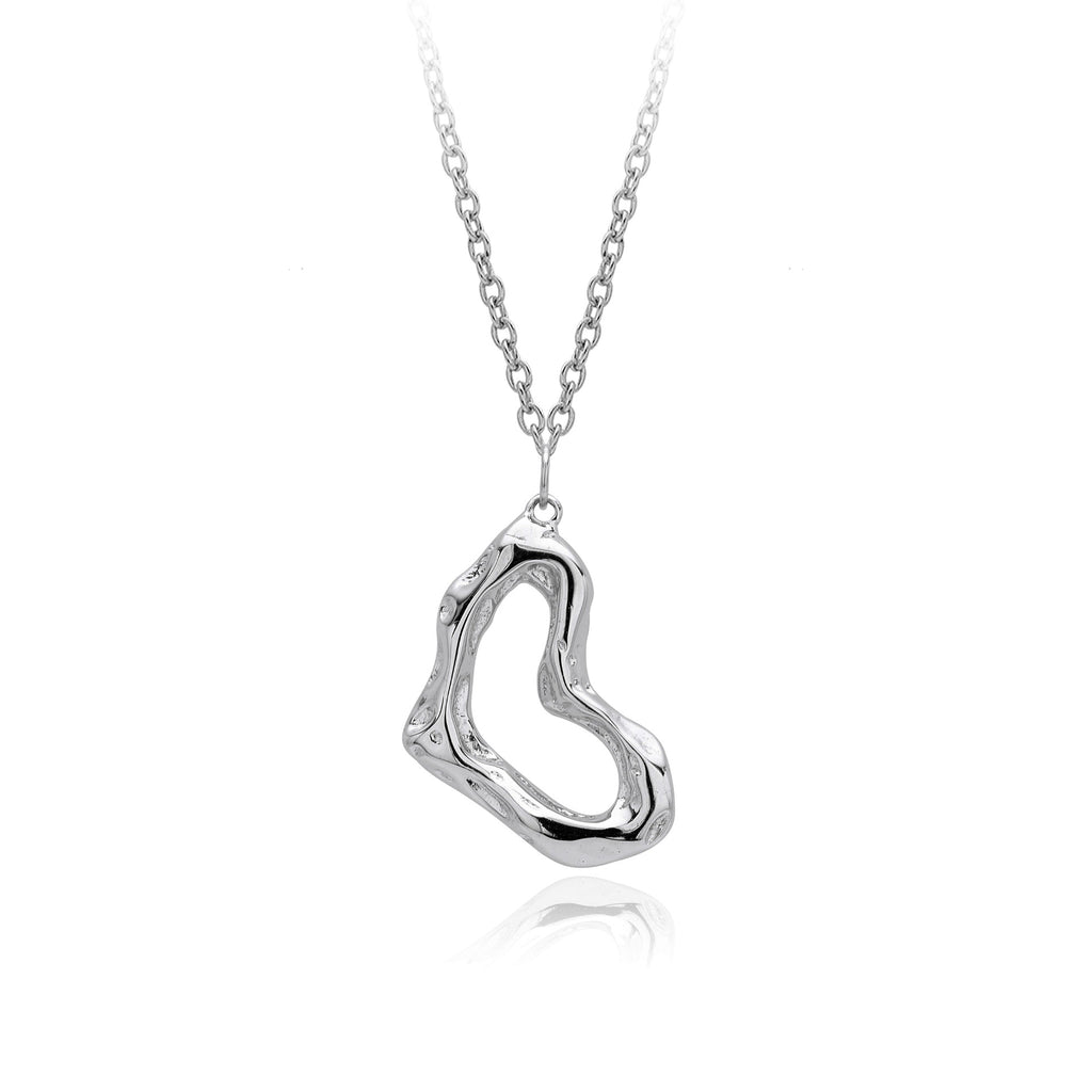 Damen Halskette mit einzigartigem Wellenanhänger aus 925 Sterling Silber Shop Nory