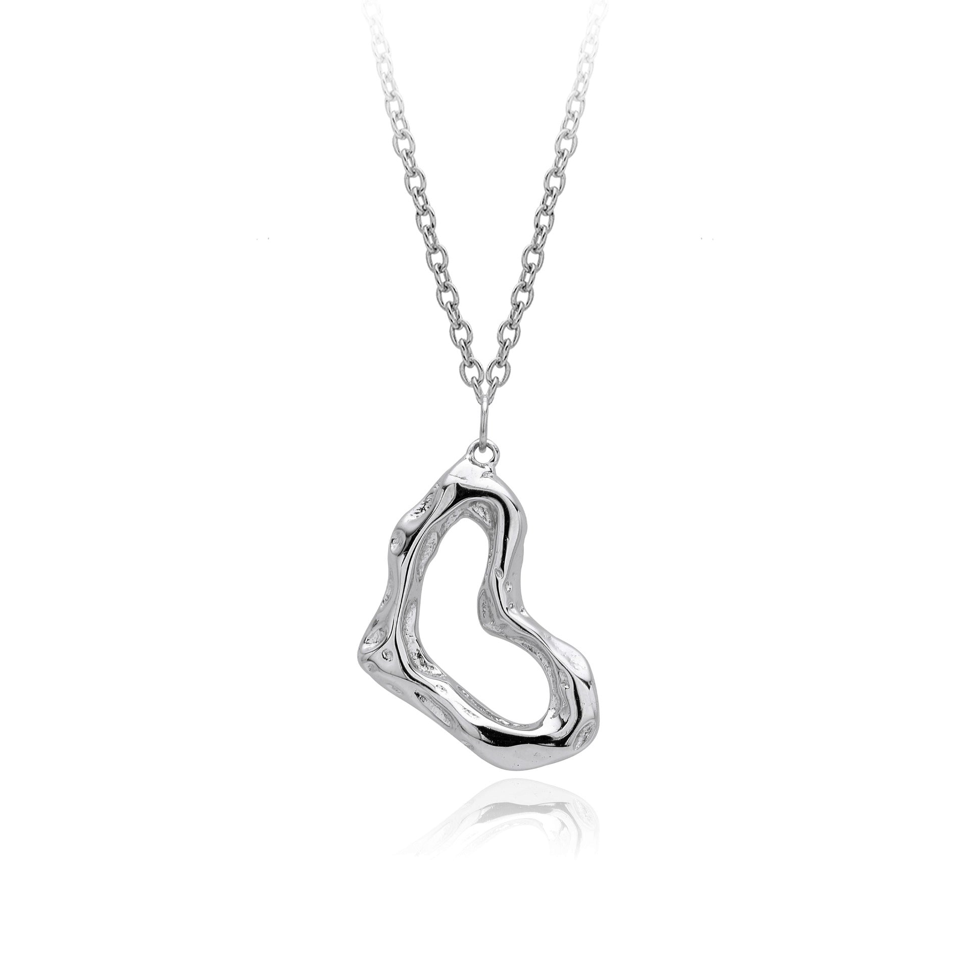 Damen Halskette mit einzigartigem Wellenanhänger aus 925 Sterling Silber Shop Nory