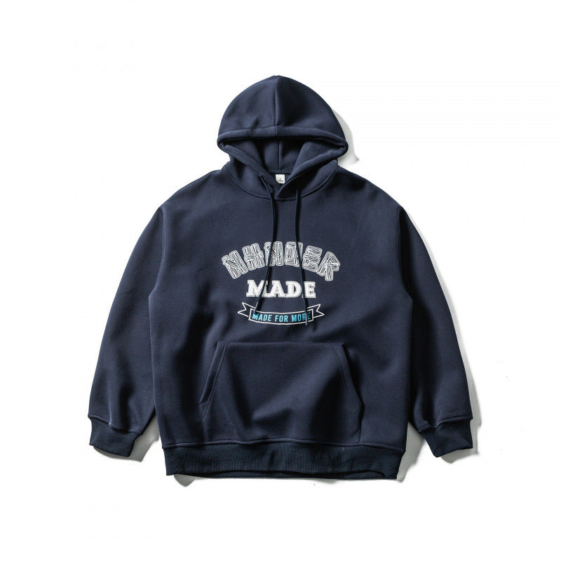 Unisex Oversize-Kapuzenpullover mit Kängurutasche und Logo-Print Shop Nory