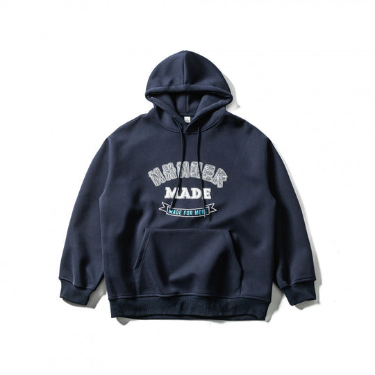 Unisex Oversize-Kapuzenpullover mit Kängurutasche und Logo-Print Shop Nory