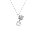 Damen elegante Locket-Halskette mit funkelndem Zirkonia Shop Nory