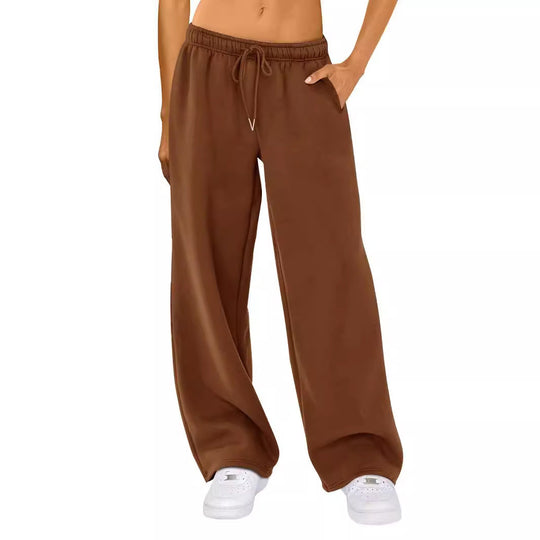 Damen nan weite Loungehose mit hohem Komfortbund, elastischem Tunnelzug und seitlichen Eingrifftaschen Shop Nory