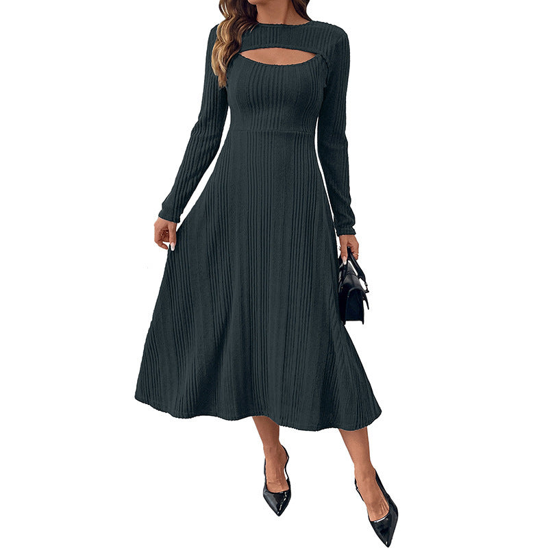 Damen Elegantes Midikleid mit Cut-Out-Details Shop Nory
