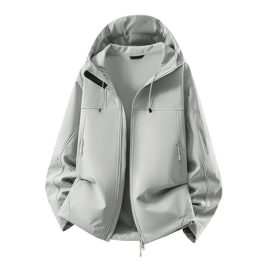 Herren Softshell-Jacke mit Fleecefutter, wasserabweisend und kapuzenverstärkung Shop Nory