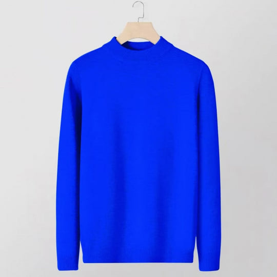 Damen Feinstrick-Stehkragenpullover aus Baumwollmix mit gerippten Bündchen Shop Nory