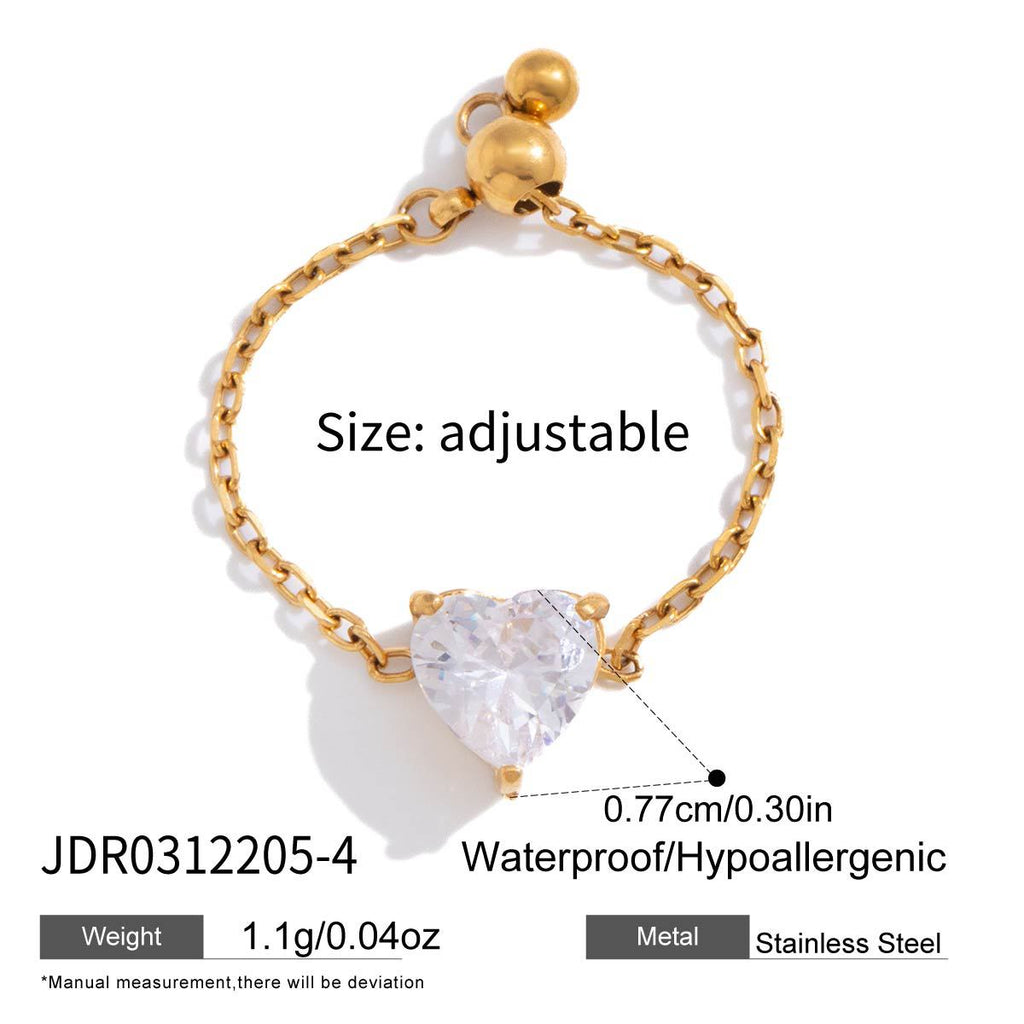 Damen Armband aus hypoallergenem Edelstahl mit funkelndem tropfenförmigem Kristall Shop Nory