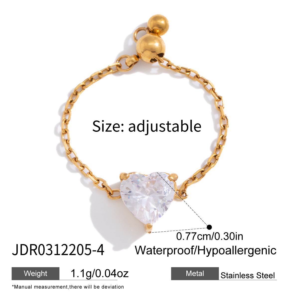 Damen Armband aus hypoallergenem Edelstahl mit funkelndem tropfenförmigem Kristall Shop Nory