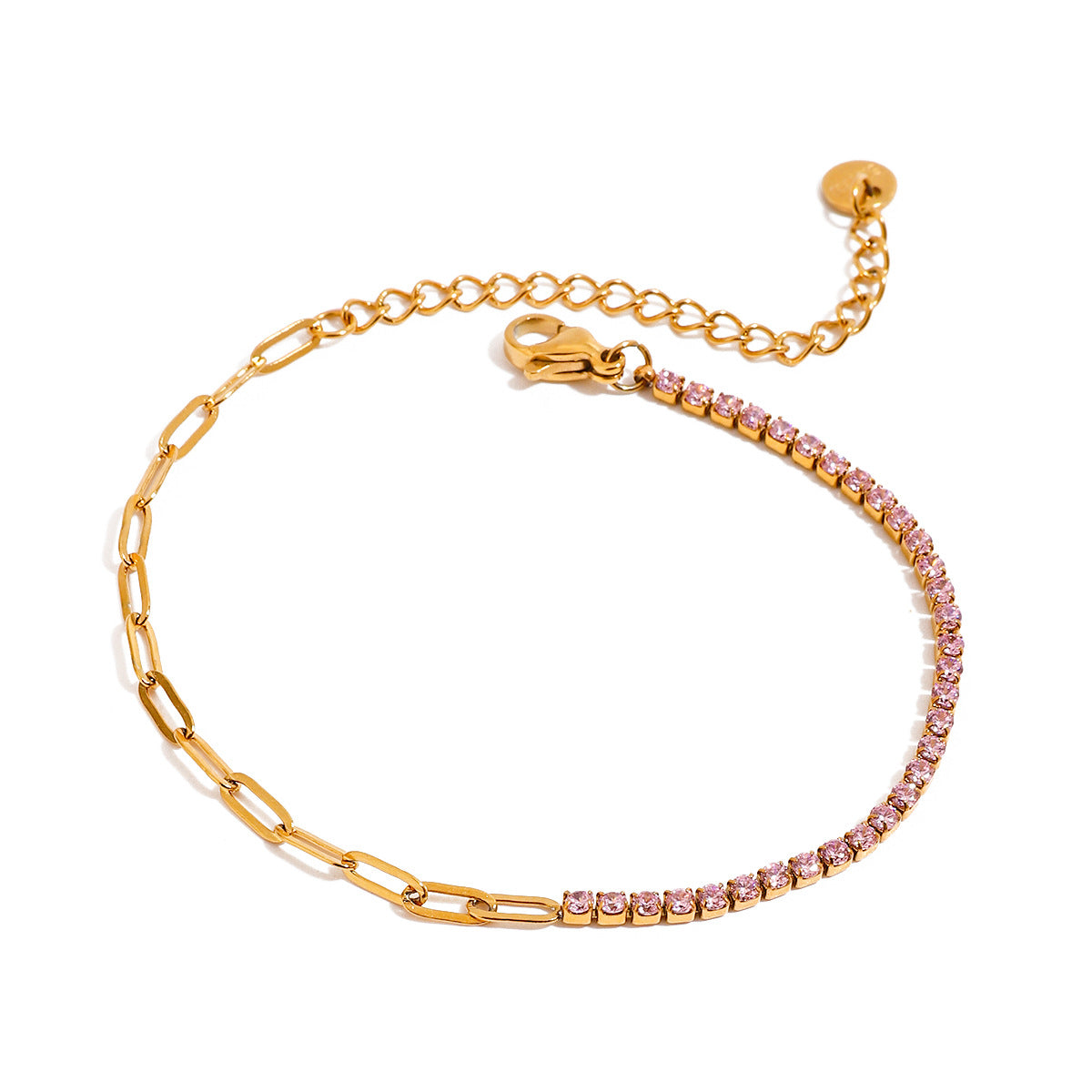 Damen Armband aus hypoallergenem Edelstahl mit funkelnden Zirkonia Shop Nory