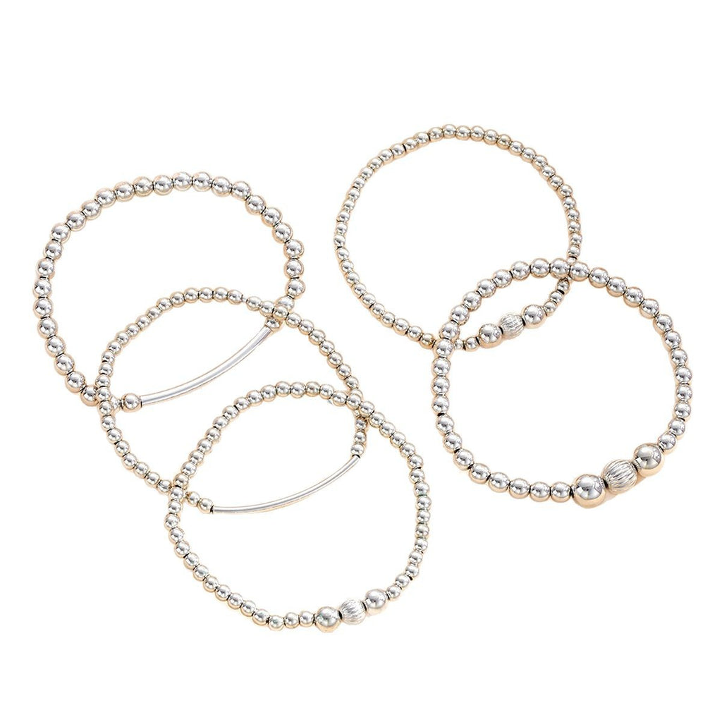 Damen Armband-Set mit eleganten metallischen Details Shop Nory