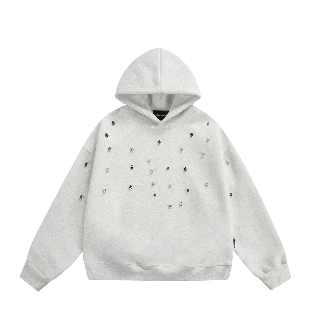 Damen Oversize-Kapuzenpullover mit Strassapplikationen und Relaxed-Schnitt Shop Nory