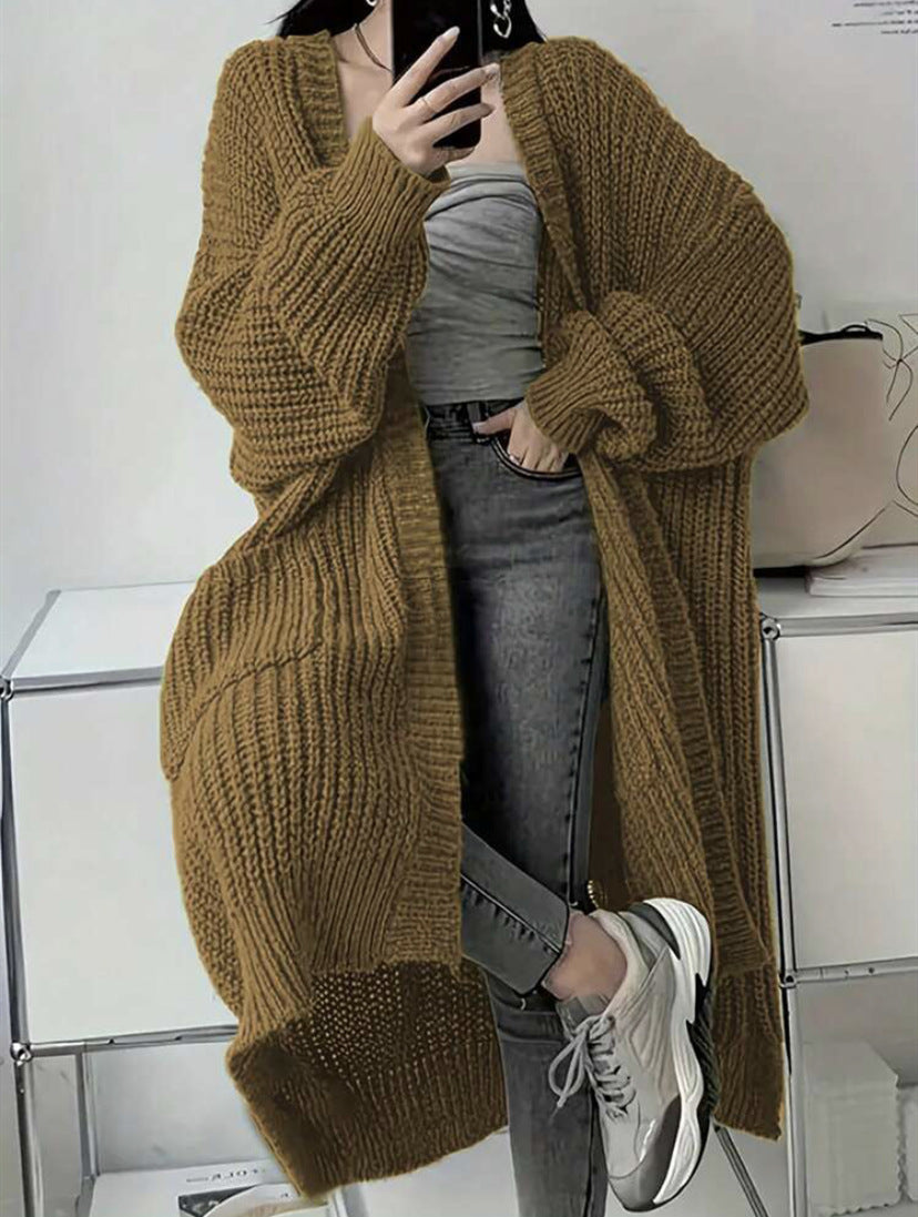 Damen Strickmantel im Oversized-Stil