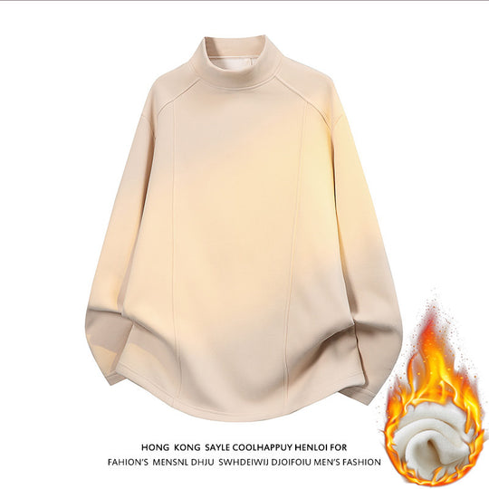 Herren Oversize Stehkragen-Sweatshirt mit Raglanärmeln und dezentem Farbverlauf Shop Nory