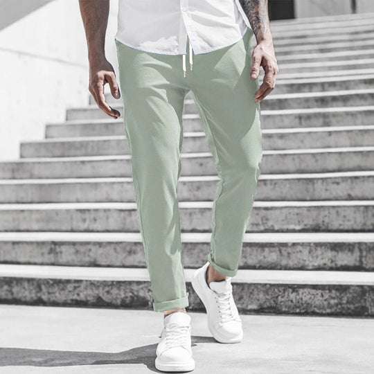 Herren Freizeithose mit Kordelzug und Seitentaschen