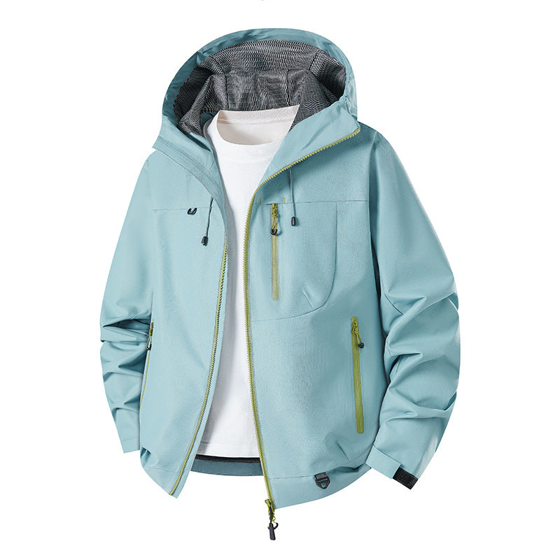 Herren Technische Softshell-Hoodiejacke mit wasserabweisender Membran und Mesh-Futter Shop Nory