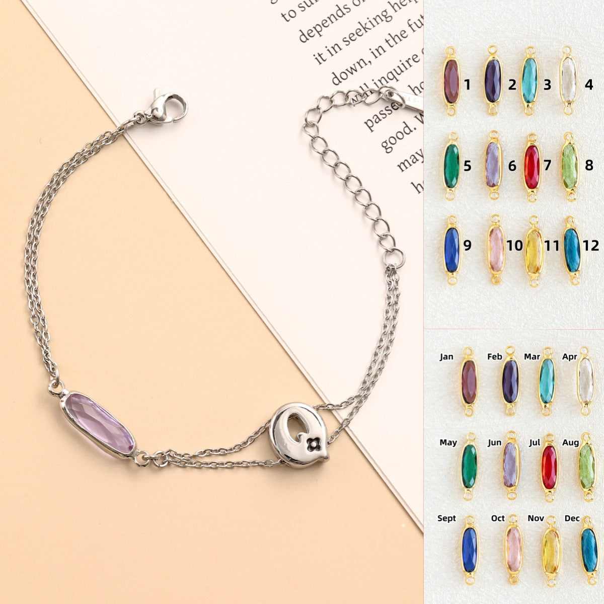 Damen Armbanduhr mit facettiertem Kristall und eleganter Schließe Shop Nory
