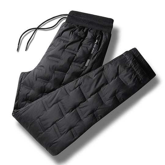 Herren Gepolsterte Thermohose mit Steppung, elastischem Bund und Reißverschlusstaschen Shop Nory