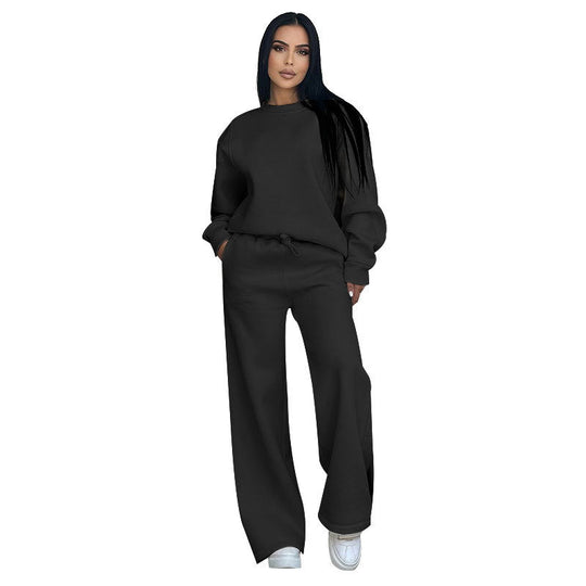 Damen Sportliches Sweatshirt und Hosen Set