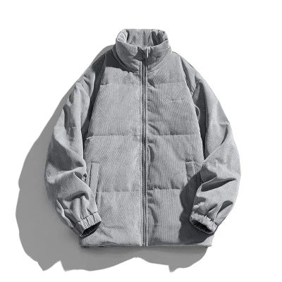 Herren Wattierte Steppjacke mit Stehkragen und Cordoptik Shop Nory