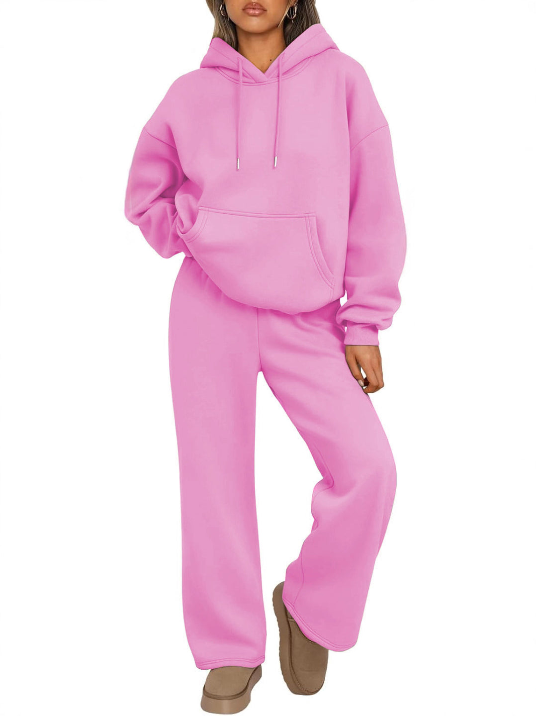 Unisex minimalistischer Kapuzenpullover aus French-Terry mit flachem Kordelzug und verstärkter Nackenpasse Shop Nory