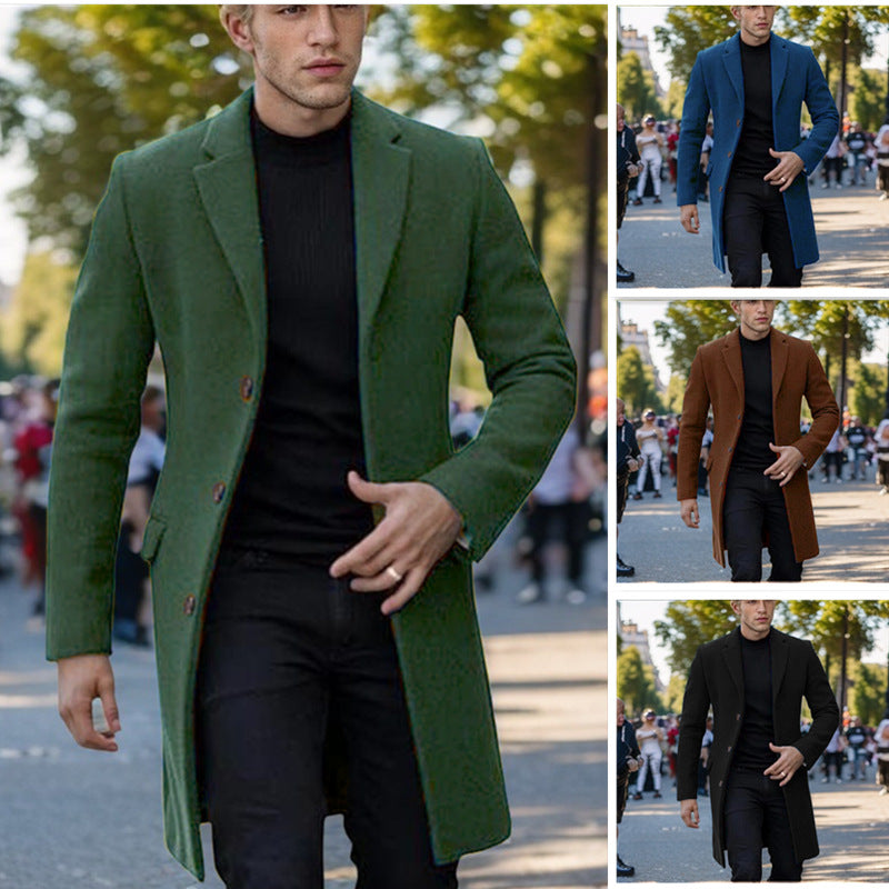 Herren eleganter einfacher Mantel