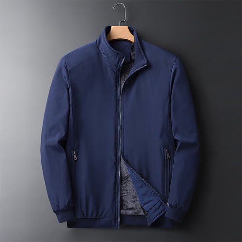 Herren urbaner Thermo-Zipblouson mit Teddyfleece-Innenfutter, Stehkragen und Reißverschlusstaschen Shop Nory