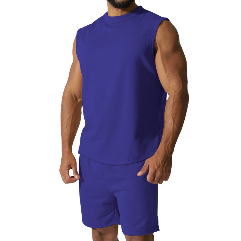 Herren sportliches Kurzarm-Set aus atmungsaktivem Material