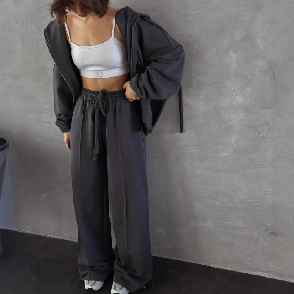 Damen Sweatanzug mit Jogginghose Set Shopnory