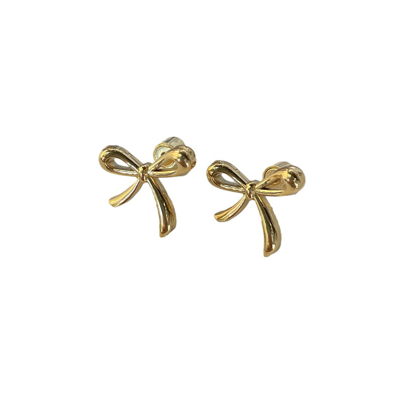 Damen Ohrstecker mit filigranem Schleifen-Design Shop Nory
