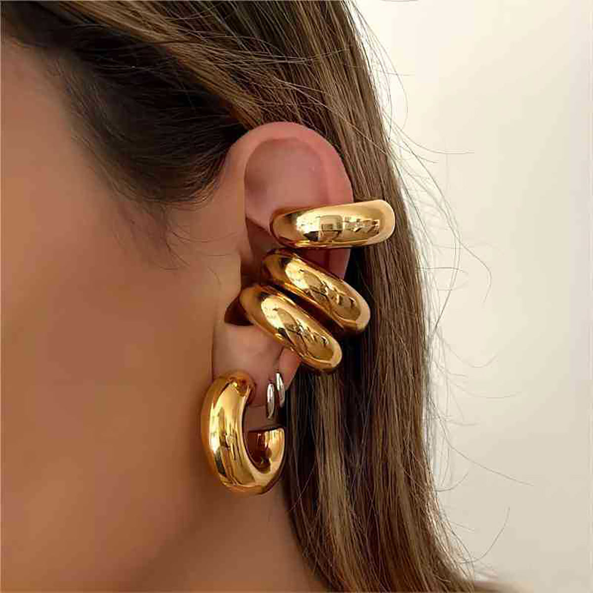 Damen Ohrhänger mit strukturiertem, elegantem Design Shop Nory