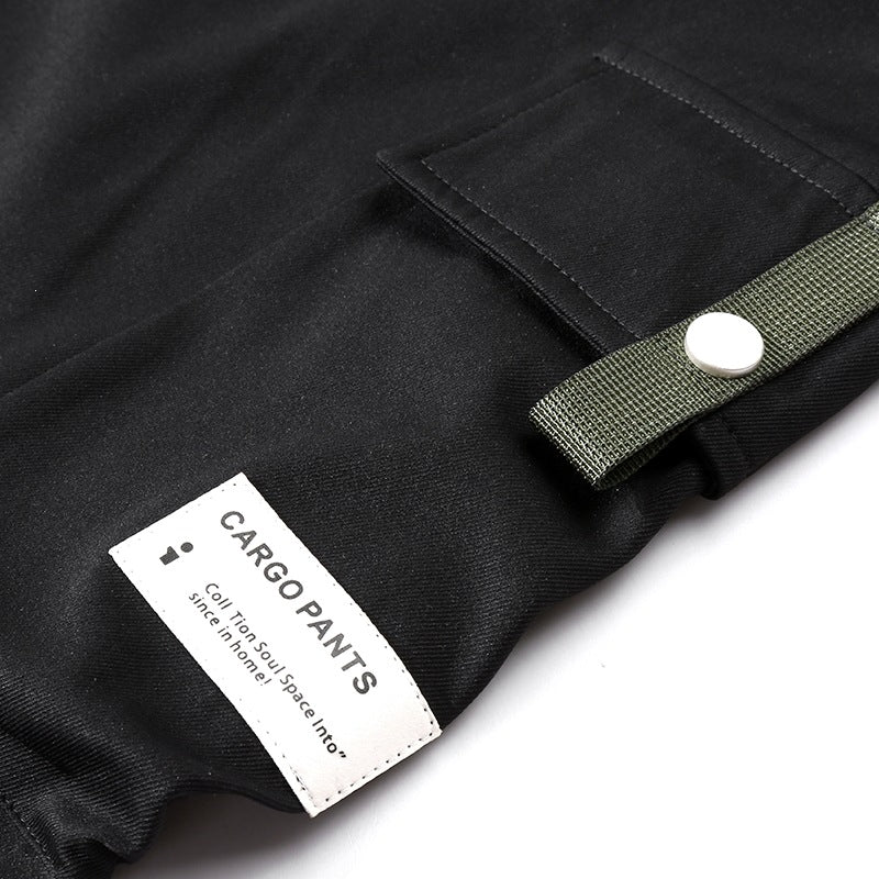 Herren Multifunktionale Cargo-Joggerhose mit elastischem Tunnelzugbund, verschließbaren Beintaschen und verstärkten Knieeinsätzen Shop Nory
