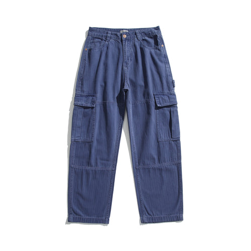 Herren weiche Canvas‑Cargohose mit mehreren Klappentaschen und elastischem Knöchelabschluss Shop Nory