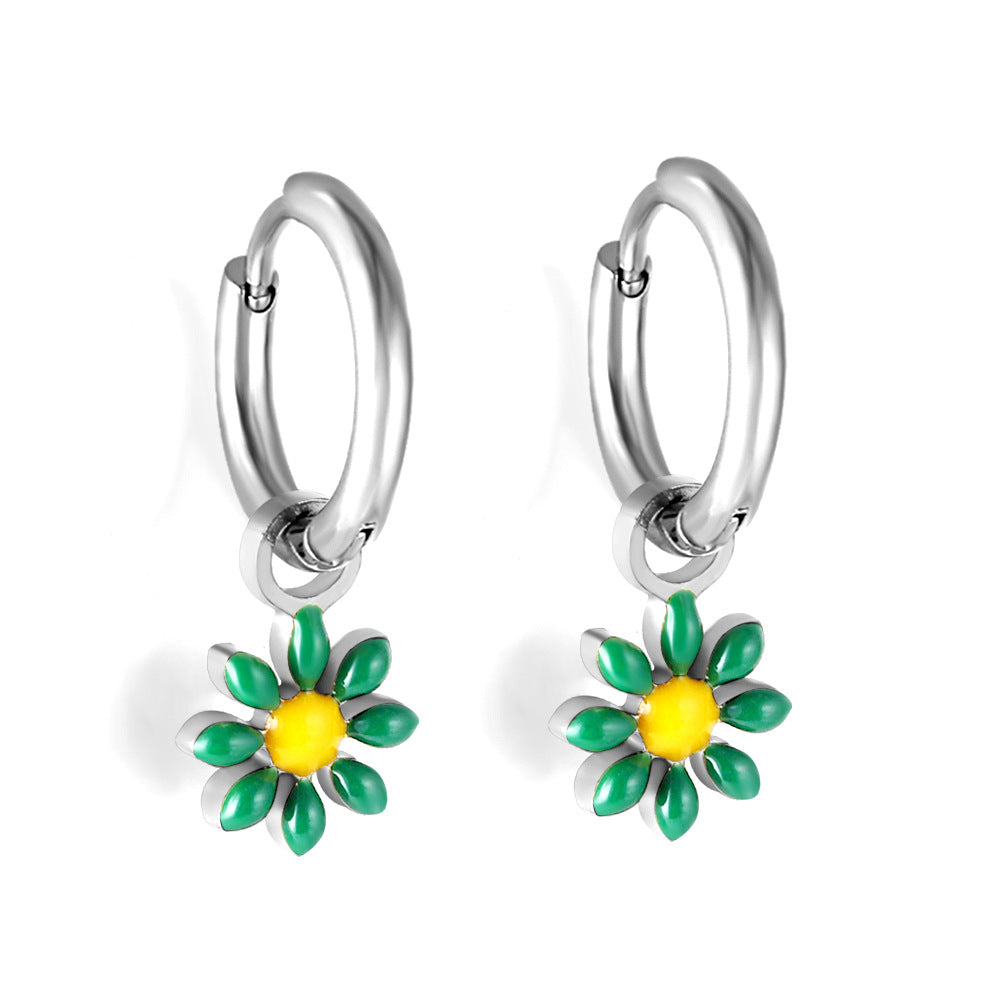 Damen Ohrstecker mit verspieltem Blumendesign und hochwertiger Edelstahloberfläche Shop Nory