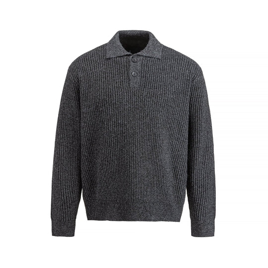 Herren Strickpullover mit Polokragen und markanter Rippenstruktur Shop Nory