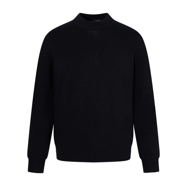 Herren Feinstrickpullover mit leichtem Stehkragen und gerippten Bündchen Shop Nory