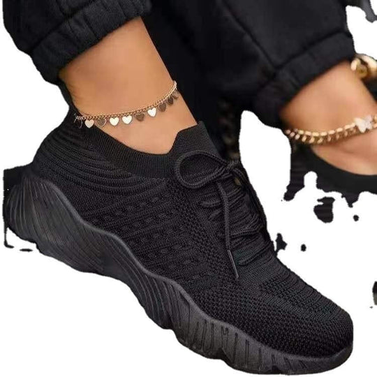Damen atmungsaktive Sportschuhe mit flexiblem Mesh-Obermaterial und rutschfester Sohle