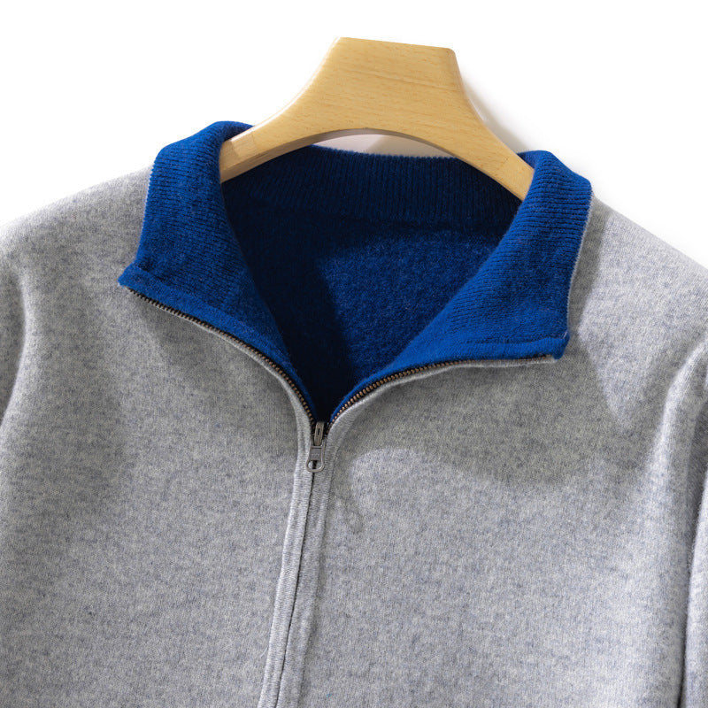 Damen Kurzgeschnittener Zip‑Strickcardigan mit Stehkragen und kaschmirähnlicher Weichheit Shop Nory