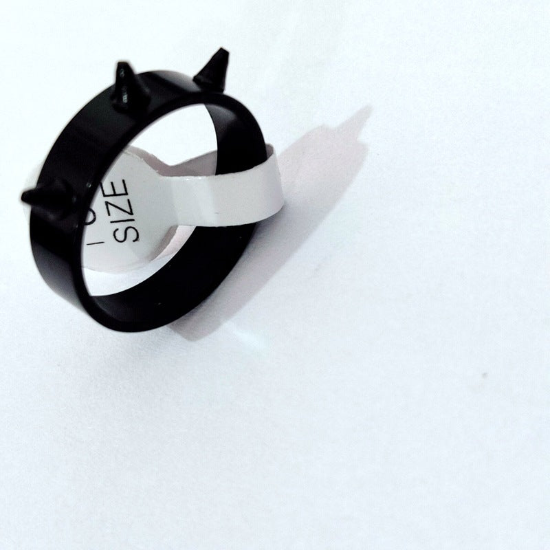 Herren Ring mit stilvollen Spike-Applikationen Shop Nory