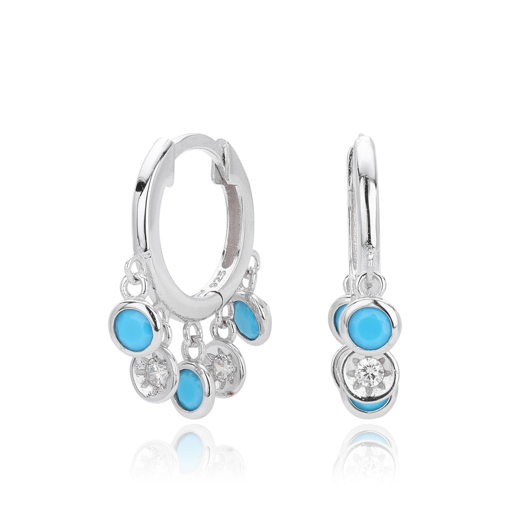 Damen Ohrhänger mit bunten Zirkon-Details Shop Nory