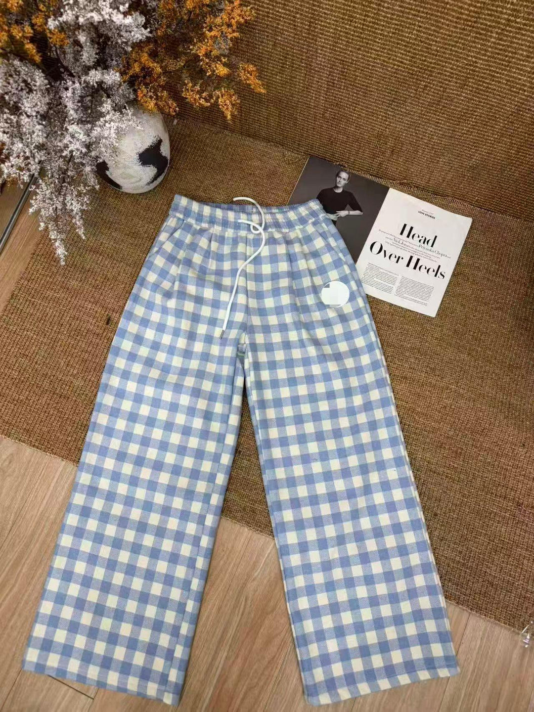 Damen Kariert Hosen Shop Nory