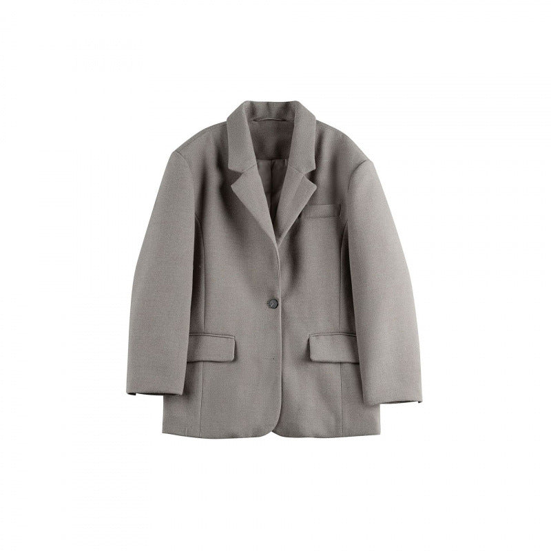 Damen Oversize-Blazer im Boxy-Cut mit Reverskragen und Pattentaschen Shop Nory