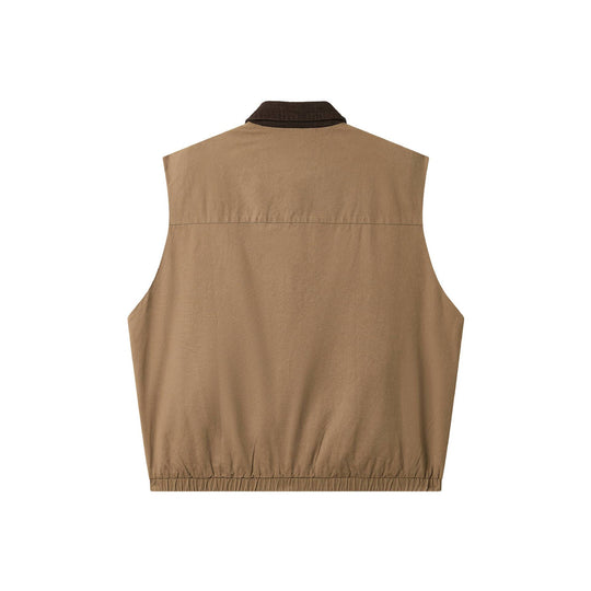 Herren Utilitaristische Weste mit Cordkragen und großzügigen Taschen Shop Nory