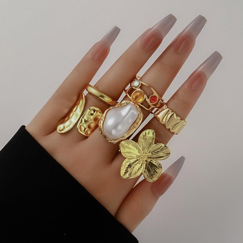 Damen modisches Ring-Set mit kreativen Designvariationen Shop Nory