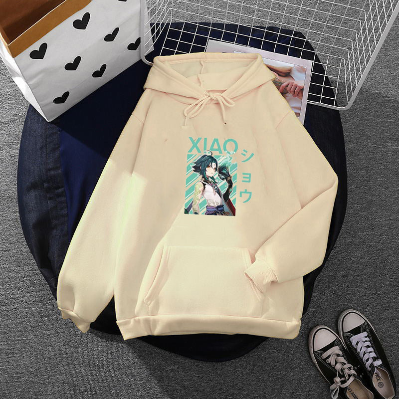 Damen nan weicher Oversize-Kapuzenpullover mit kawaii Pilzfrosch-Print, Kängurutasche und gerippten Bündchen Shop Nory
