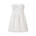 Damen Cocktailkleid mit Rüschen und tailliertem Schnitt
